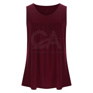 Plus Size Cotton Polyester Made Women Tank <b>Top</b> Hot Selling Low Price Women Tank <b>Top</b> Made in Pakistan - Product Image 3