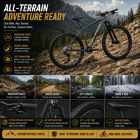 Bicicleta de Montaña XC de Fibra de Carbono de 9.9 kg, Ruedas de 27.5/29 Pulgadas, 12 Velocidades, Frenos de Disco Hidráulicos TEKTRO, Horquilla de Aire