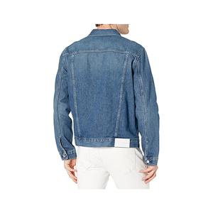 Chaqueta de Mezclilla Ligera para Hombre, Diseño Moderno y Personalizado, Chaqueta de Mezclilla Premium de Manga Larga con Logotipo Personalizado, Estilo Casual Urbano - Product Image 2