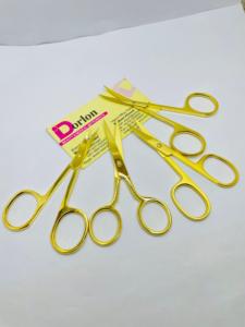 Ciseaux de manucure en acier inoxydable plaqué or avec logo personnalisé Ciseaux à sourcils personnalisés pour les soins personnels - Product Image 5