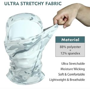 2025 New Thin Breathable Quick Dry Balaclava <b>Face</b> <b>Mask</b> with 2 Molten Customizable Holes Ski Balaclava - Product Image 3