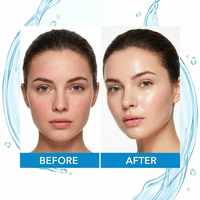 Masque facial en feuille de cellulose régénérée CMC Hydrogel avec acide hyaluronique, personnalisable ODM, respectueux de la peau, transparent, anti-âge