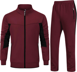 Chándal Atlético unisex, conjunto de ropa deportiva de poliéster transpirable para entrenamiento - Product Image 1