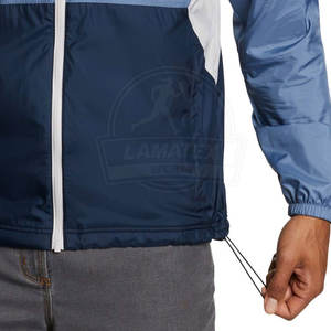 Chaqueta cortavientos de invierno de gran tamaño duradera ligera ecológica con logotipo frontal con capucha de alta calidad ropa informal - Product Image 6