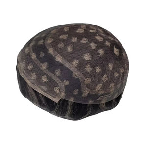 Perruque et toupet 100% cheveux humains, cheveux vierges chinois Remy, prothèse Taz Hair BD Lace Front Water Wave - Product Image 1