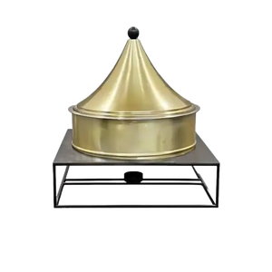 Support métallique doré personnalisé de haute qualité Couvercle de casserole classique attrayant Chauffe-plats Batterie de cuisine de haute qualité Ensembles de casseroles - Product Image 5