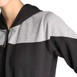 Color Block Negro Gris Cargo Bolsillos Estilo Conjunto de dos piezas Ropa casual Ropa de calidad superior Hecho Mujeres Jogging Wear Chándales - Product Image 2