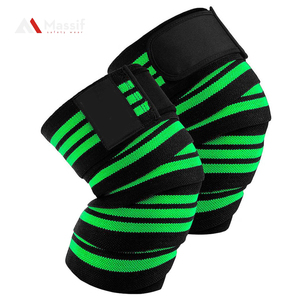 Super Heavy Duty <b>Neoprene</b> Knee Wraps Breathable Gym Workout and Weightlifting Powerlifting Accessories - Product Image 2