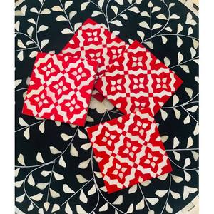 Juego de Posavasos de Resina de Hueso con Diseño Hermoso, Forma Cuadrada, Estilo Clásico, Duradero y Ecológico, Decoración de Mesa, Artículos para el Hogar y la Cocina - Product Image 3