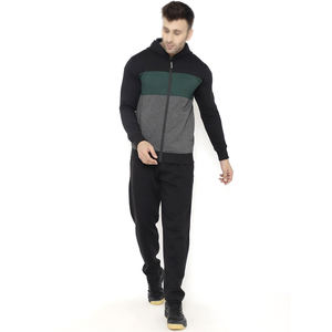Survêtement de sport d'hiver noir et vert pour hommes, ensemble sweat-shirt et pantalon de survêtement à imprimé graphique pour hommes, nouveauté - Product Image 1