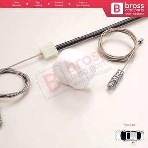 ชุดซ่อมมอเตอร์กระจกหน้าต่างด้านหลังซ้าย รุ่น BWR5035 สำหรับรถยนต์ซีรีส์ 5 E60 E61 ปี 2003-2010 แบบ 4/5 ประตู รหัสอะไหล่ 51357184745 - Product Image 2
