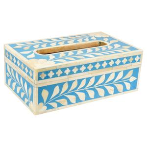 Caja de papel tisú con incrustaciones de hueso Rectangular hecha a mano de calidad superior, exportador de mesa de estilo de lujo al por mayor de La India - Product Image 5