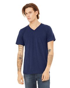 Bella toile magasin hommes Tri mélange col en V t-shirt EverSoft grand hommes col en V t-shirt hommes pré-rétréci col en v t-shirt - Product Image 5