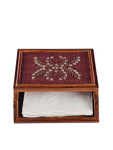 Table à manger pour maison et cuisine Boîte à mouchoirs en bois décorative pour restaurant et cafétéria - Product Image 3