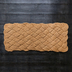 Paillasson de meilleur choix en fibre de coco avec tailles et logo personnalisés, vente en gros de paillassons en fibre de coco naturelle tressés à la main - Product Image 4