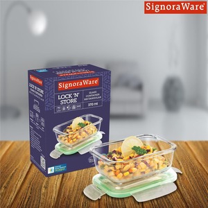 ภาชนะแก้วทรงสี่เหลี่ยมผืนผ้าสำหรับเก็บอาหารจากซัพพลายเออร์อินเดีย สำหรับจัดระเบียบห้องครัว มีจำหน่ายแล้ว - Product Image 6