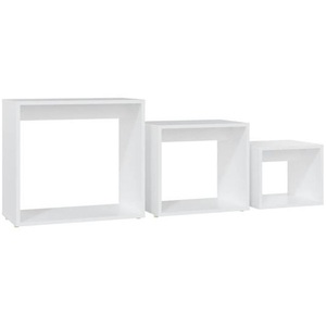 Thiết lập của 3 Hiện Đại Trắng Mở Kệ Cubes linh hoạt lưu trữ và hiển thị Giải pháp cho nhà hoặc văn phòng trang trí nội thất - Product Image 5