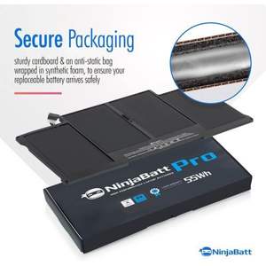 Batteria NinjaBatt A1466 A1496 A1494 alimentatore compatibile per Apple MacBook Air Laptop 13 pollici - Product Image 6