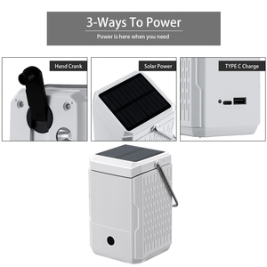 Lanterne de camping solaire à manivelle à torche LED ultra-lumineuse portable avec chargeur USB lampe de poche électronique pour les aventures en plein air - Product Image 3