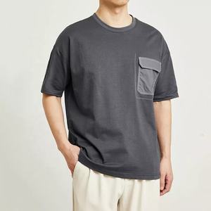 Camiseta de Hombre 100% Algodón, Proveedor OEM |   Camiseta Urbana con Logotipo Personalizado, MOQ Bajo, Entrega Rápida, Ropa Casual Transpirable, Venta al por Mayor 2026 - Product Image 1