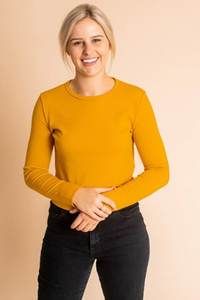 Camiseta de hombro de manga larga hecha a medida para mujer Camiseta básica de soporte físico para el cuerpo cómoda para el verano - Product Image 6