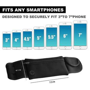 Ceinture de sport réglable, légère et respirante, imperméable en polyester/nylon pour la course à pied OEM/ODM Zipper Pocket Essentials - Product Image 3