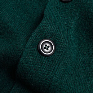 TITLISTS Cárdigan de Punto de Acrílico, Suéter de Invierno Personalizado con Cuello en V, Botón Bordado, Logo Frontal, Apliques, Ropa Informal de Invierno - Product Image 3