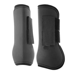 Bottes de brossage en néoprène pour chevaux Bottes de protection des jambes Sécurité Horse Wraps Wear Equestrian Horse Riding Equine Veterinary Equipment - Product Image 1