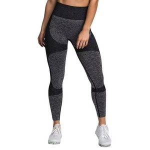 Mallas de Yoga para mujer, pantalones deportivos de cintura alta de tela suave, mallas de entrenamiento de gimnasio sin costuras para Fitness y uso diario - Product Image 4