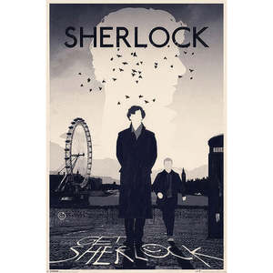 Modern Sherlock <b>Poster</b> Stylish Paper Design for Wall Use - Product Image 1