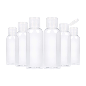 ขวดพลาสติก PET ทรงกลมขนาด60มล. ขวดเครื่องสำอางใสพร้อมฝาปิดด้านบนบรรจุภัณฑ์แชมพูสำหรับเดินทางเติมได้ - Product Image 6