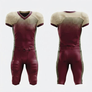 Uniforme de Fútbol Americano Deportivo, Jersey Elástico Cómodo y Pantalones de Fútbol Reforzados para Partidos de Liga y Escolares - Product Image 1