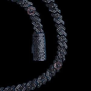 925 argent Sterling plaqué noir VVS Lab cultivé diamant naturel noir Moissanite hip-hop cubain lien chaîne collier pour hommes/femmes - Product Image 5