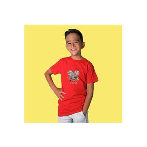 T-shirt per bambini girocollo Elemental Nature forze stampate - Product Image 1