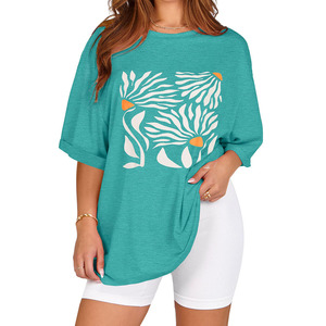 เสื้อยืดกราฟิกสำหรับผู้หญิงเสื้อยืดแฟชั่นระบายอากาศได้ดีพิมพ์ซับลิเมชันดีไซน์ใหม่ระบายอากาศได้ดี - Product Image 6