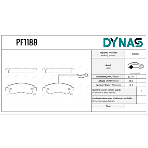 Citroen Jumper Fiat Ducato & Peugeot Boxer Set pastiglie dei freni posteriori - Product Image 1