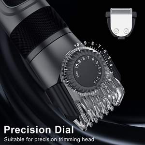 Kit de tondeuses à cheveux sans fil rechargeables par USB, tondeuse à barbe réglable pour hommes, lame en acier inoxydable, étanche, application RV - Product Image 2