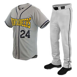 ชุดเสื้อเบสบอลสำหรับเยาวชนชายเสื้อเปล่าพร้อมกางเกงชุดเล่นกีฬาซับลิเมตชุดเล่นเบสบอลออกแบบได้ตามต้องการ - Product Image 5