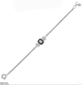 Pulsera de zirconia con diseño geométrico, brazalete de espiga de oro sólido de 14K, joyería ligera y delicada, venta al por mayor de Turquía - Product Image 3