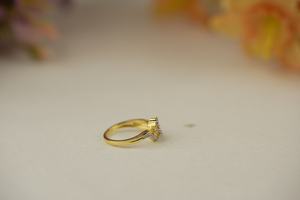 Elegante anillo de diamante cultivado en laboratorio corte redondo VS1 IGI SGL certificado Oro rosa oro plata compromiso joyería fina exportador - Product Image 3