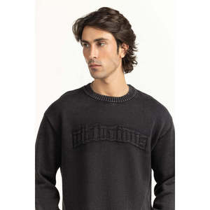 เสื้อสเวตเตอร์ผู้ชายทรงปกติแบบเปิด ดีไซน์แฟชั่น มีฮู้ด ระบายอากาศได้ดี เสื้อคลุมคาร์ดิแกนสำหรับฤดูหนาว ผลิตตามแบบ ODM ผ้าฝ้าย 100% สีชาร์โคล สไตล์ลำลอง - Product Image 3