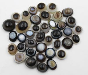 พลอยตาข่ายธรรมชาติทรงรีสำหรับการทำสมาธิและทำเครื่องประดับ - Product Image 1