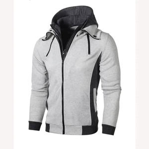 Wholesale Men's Winter Heavyweight Fleece Zip-Up Hoodie Cotton Blend Embroidered Options 2-Piece Customizable - Product Image 5