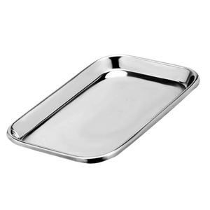 ถาดสแตนเลสแบบแมนนวลสำหรับการผ่าตัดทั่วไปที่วางเข็มโลหะสำหรับโรงพยาบาลทันตกรรมรับประกัน1ปี - Product Image 1