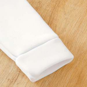 Garçons automne et hiver noir et blanc lettre motif peluche haut chaud et pantalon noir ensemble deux pièces pour l'extérieur - Product Image 4