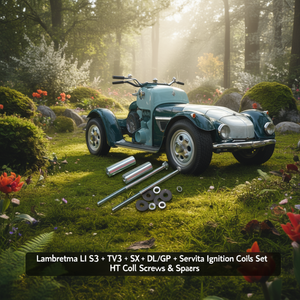 Kit de bobines d'allumage Lambretta LI S3 + TV3 + SX + DL/GP + Serveta, vis et entretoises pour bobines HT - Product Image 3