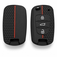 Étui de protection en silicone pour clé intelligente Toyota Camry RAV4, résistant aux rayures, haut de gamme, motif nid d'abeille, vente en gros