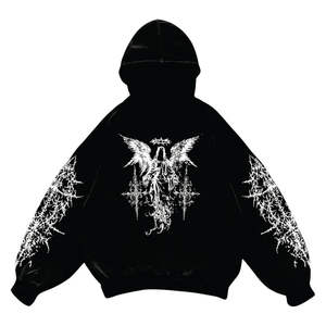 Top Quality 100% Cotton Puff Printing 450gsm Hoodies Sweatshirts <b>Spiderring</b> Logo Hoodies Y2K Casual Pullover <b>Hoodie</b> for <b>Men</b> - Product Image 5