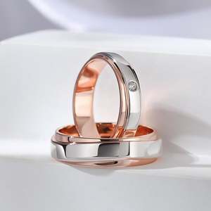 แหวนคู่เพชรเงินแท้สองสี Jeulia Forever Promise - Product Image 5