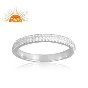Anillo de banda de Plata de Ley 925 de diseño increíble para mujer, joyería personalizada para mujer, regalo para ella - Product Image 1